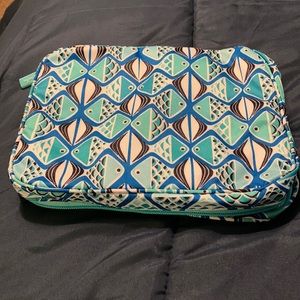 Lighten up zip around cosmetic bag
